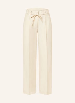 OPUS Wide leg trousers MILIS with linen