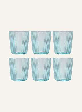 PAVEAU Set of 6 drinking glasses LUCKY