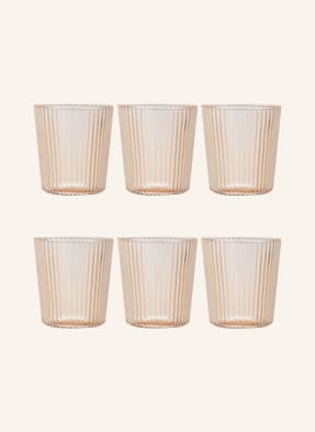 PAVEAU Set of 6 drinking glasses BELLS