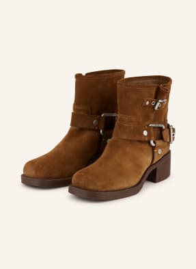 Ash Biker Boots Texas hnědá