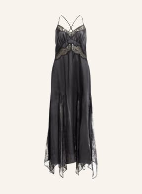 ALLSAINTS Satin dress JASMINE with silk and lace