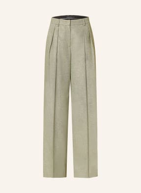 MARC CAIN Wide leg trousers with glitter thread