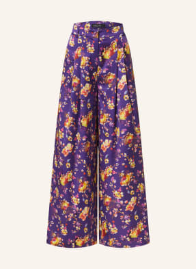 MARC CAIN Wide leg trousers in satin
