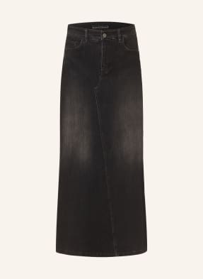 LUISA CERANO Denim skirt with decorative gems