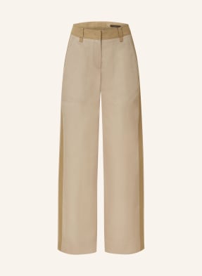 windsor. Wide leg trousers with tuxedo stripes