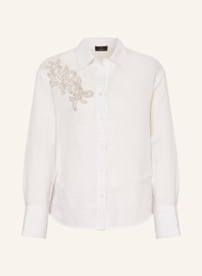 monari Linen shirt blouse with decorative gems