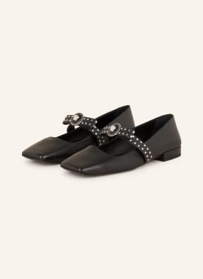 VERSACE Ballet flats with rivets