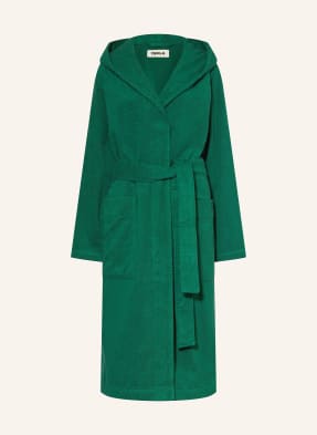 TEKLA Unisex bathrobe TEAL with hood