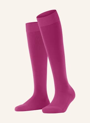 Falke Kniestrümpfe Climawool rot