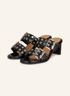 Ganni Mules schwarz