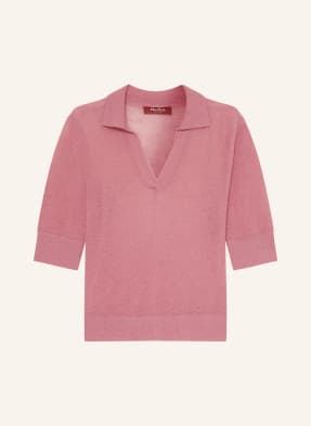 MaxMara STUDIO Knitted polo shirt PABLO with 3/4 sleeves and mohair
