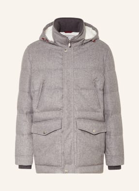 BRUNELLO CUCINELLI Daunenjacke mit abnehmbarer Kapuze