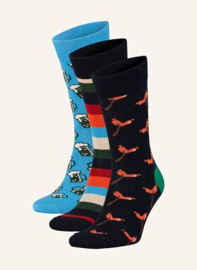 Happy Socks Ponožky Wurst And Beer, 3 Páry V Dárkovém Balení 6500 navy