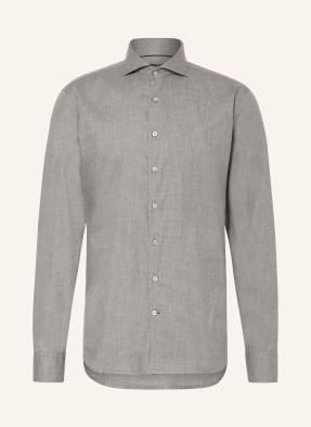 Strokesman's Hemd Regular Fit Mit Extralangem Arm grau