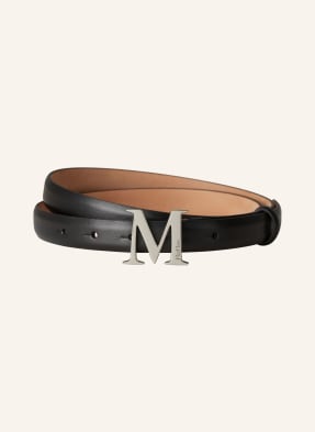 Max Mara Kožený Opasek mclassic20 černá