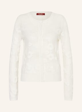 Max Mara Studio Pletený Kardigan Curzio bílá
