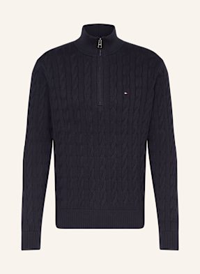 Tommy Hilfiger Svetr Troyer tmavě modrá