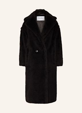 Max Mara Kabát Z Umělé Kožešiny Tedgirl S Alpakou černá