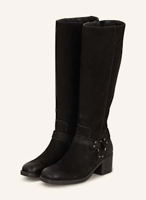 Paul Green Stiefel Mit Nieten schwarz