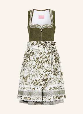 Krüger Dirndl Merja olivová / režná