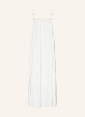 Neo Noir Kleid Allie Mit Leinen weiss