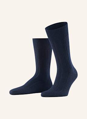 Falke Strümpfe Lhasa Rib Mit Merinowolle blau