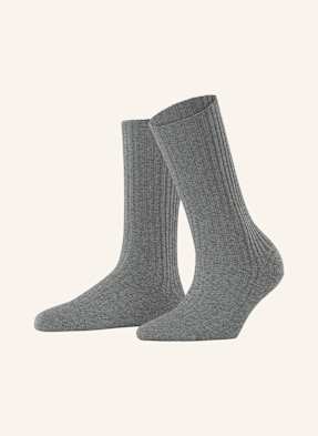 Falke Strümpfe Cosy Wool Boot Mit Merinowolle grau