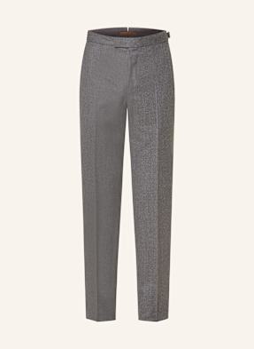 Zegna Flanelové Kalhoty Extra Slim Fit šedá