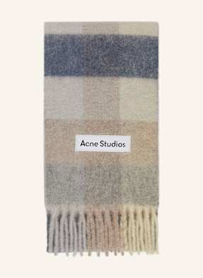 Acne Studios Šála S Alpakou světle šedá / krémová / tmavě modrá