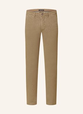 Strokesman's Chino Kalhoty Z Piké Slim Fit béžová