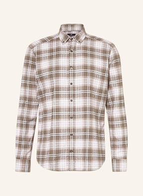 Strokesman's Flanellhemd Regular Fit grau