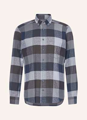 Strokesman's Flanellhemd Regular Fit grau