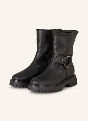 Darling Harbour Biker Boots schwarz