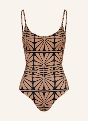 Watercult Plavky Artisan Vibe světle hnědá / černá