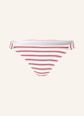 Watercult Bikinové Kalhotky Brazilky Seaside Splash bílá / červená