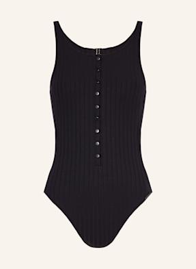 Watercult Plavky Henley Rib černá
