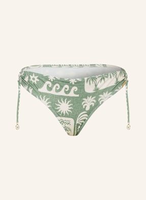 Watercult Basic Bikinové Kalhotky Rustic Med světle zelená / krémová