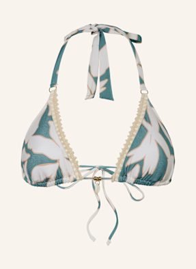 Watercult Triangel-Bikini-Top Floral Abstract blau