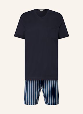 Mey Shorty-Schlafanzug Serie Straight blau