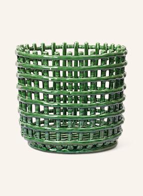 Ferm Living Košík Ceramic zelená
