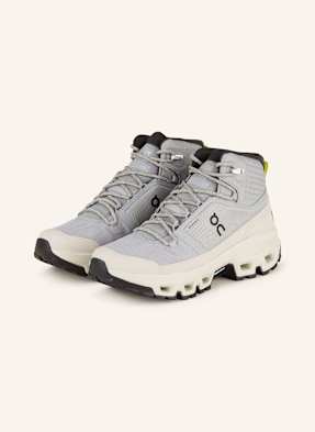 On Wanderschuhe Cloudrock Mid Wp grau