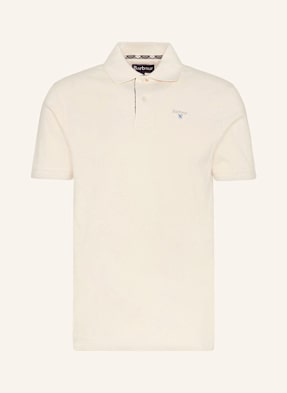 Barbour Piqué-Poloshirt weiss