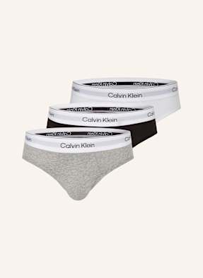 Calvin Klein 3er-Pack Boxershorts Icon Cotton Stretch grau