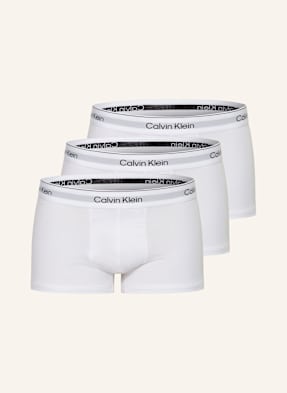 Calvin Klein 3er-Pack Boxershorts Icon Cotton Stretch Low Rise weiss