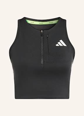Adidas Cropped Top Adizero Running Gel Pocket černá