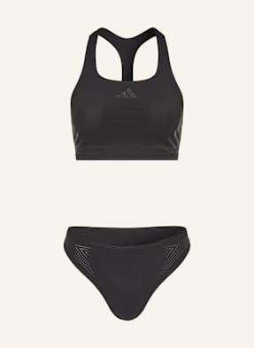 Adidas Bustier Bikiny Lanelux černá / šedá