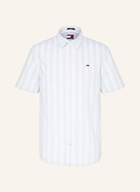 Tommy Jeans Košile S Krátkým Rukávem Regular Fit tmavě modrá / bílá