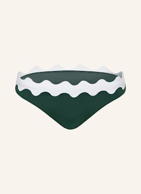 Seafolly Basic Bikinové Kalhotky Gia tmavě zelená / bílá