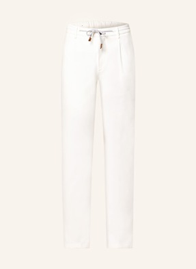 Eleventy Chino Kalhoty Extra Slim Fit bílá