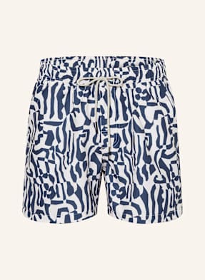 Oas Koupací Šortky Marbling modrá / krémová